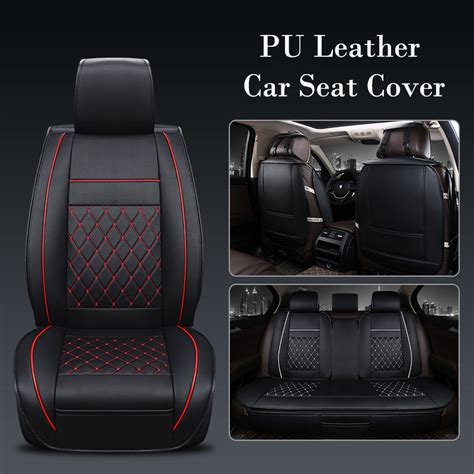 CODCar Seat Cover Universal PU Leather Auto Cushion Protector Kusyen