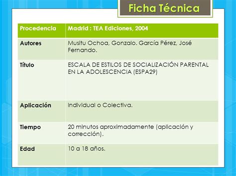 Escala De Estilos De Socializaci N Parental En La Adolescencia Ppt