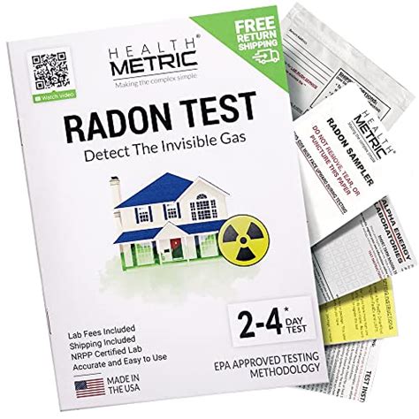 Radon Test Kit For Home Shipping Lab Fees Included Easy To Use