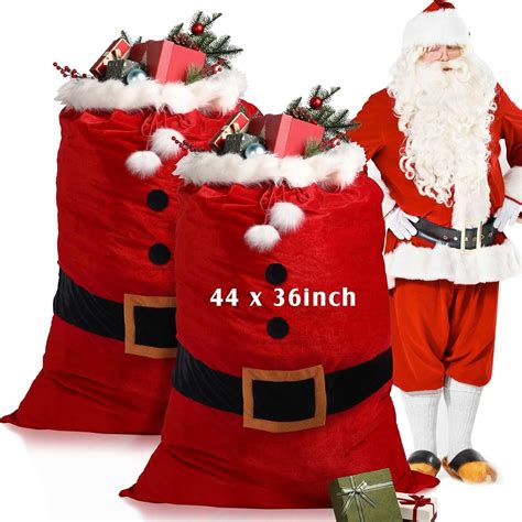 Amazon Treela 2 Pcs 44 X 36 Extra Large Santa Sack Jumbo