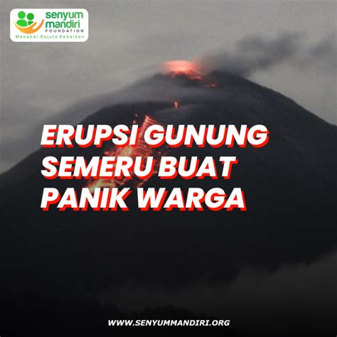 Indonesia Tengah Berduka Erupsi Gunung Semeru Buat Panik Warga