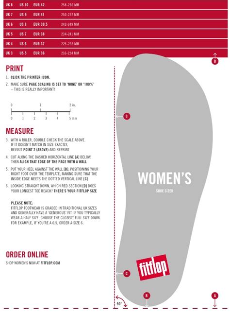 Qe Happy Feet Size Guides