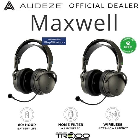 Official Audeze Maxwell Wireless Bluetooth24ghz Over Ear Gaming