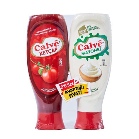 Calve İkili Set Ketçap 610 G Mayonez 540 G Macroonline