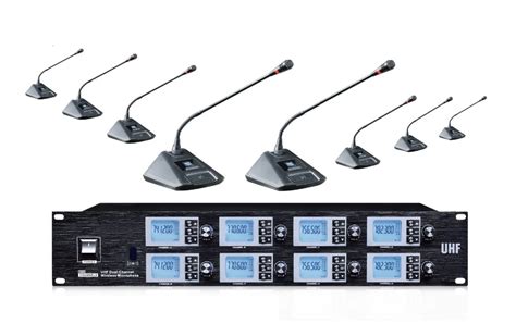 Professional 8 Channel Wireless conference microphone System -in ...