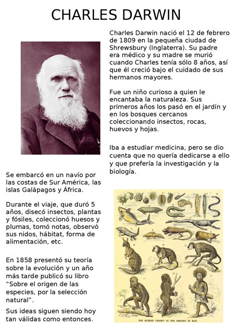 Biografía De Charles Darwin Naturalista Y Teoría De La Evolución En