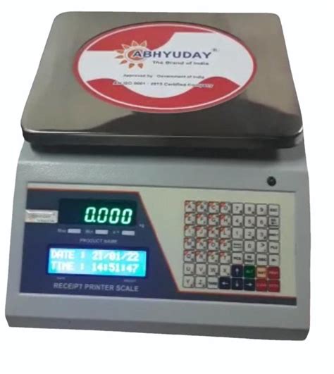 Abhyuday Tabletop Thermal Label Printing Scale Model Name Number Aet