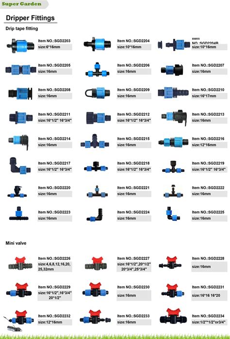 Drip Tape Irrigation Fittings Plastic Lock Coupling