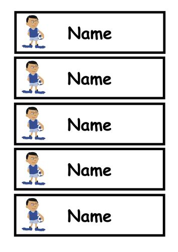 Blank Classroom Tray Labels - Clipart Pack | Teaching Resources