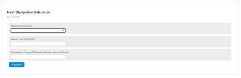 Heat Dissipation Calculator Calculator Academy