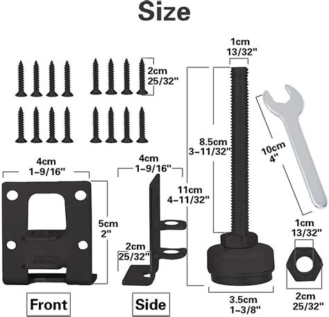 Pack Heavy Duty Leveling Feet Furniture Leg Adjustable Load Levelers