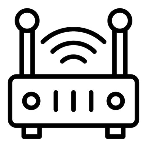 Premium Vector Wifi Router Icon Style