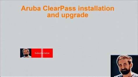 Aruba Clearpass Installation And Update Youtube