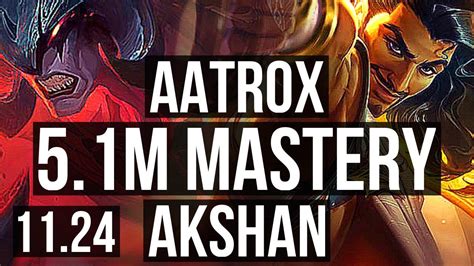 Aatrox Vs Akshan Top M Mastery Solo Kills Games