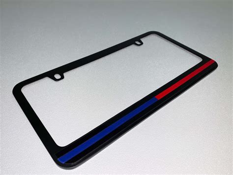 Thin Blue And Red Line License Plate Frame Your Choice Of A Black Or