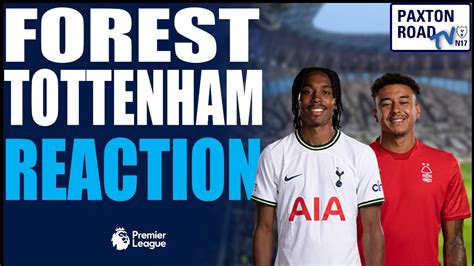 LIVE Nottingham Forest 0 2 Tottenham Hotspur Spurs March On