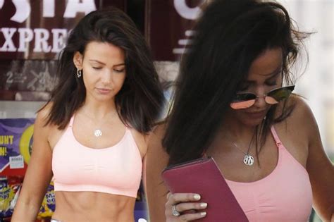 Michelle Keegan Flashes Rock Hard Six Pack In Tiny Crop Top As She