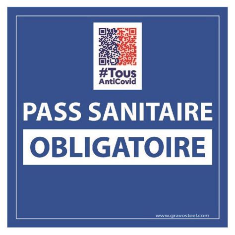 Autocollant Pass Sanitaire Obligatoire