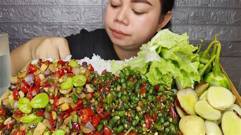 Nikmat Parah Karedok Kacang Panjang Ikan Asin Sambal Cincang Pete