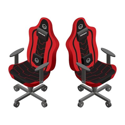 Dise O De Vector Isom Trico De Silla De Juego Roja Vector Premium