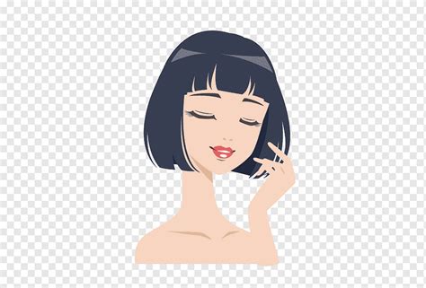 Short Haired Girl Cartoon Girl Painted Girl Girl Png PNGWing