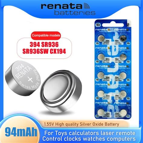 Original Renata Sr Sw Ag Lr V Silver Oxide Button