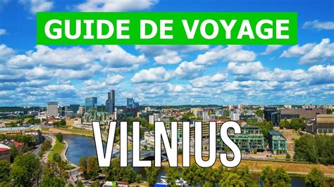 Vilnius Lituanie Attractions Paysages Nature Vues Drone 4k