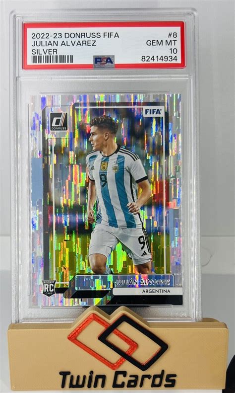 Panini Donruss Fifa Julian Alvarez Silver Prizm Rc Psa Ebay