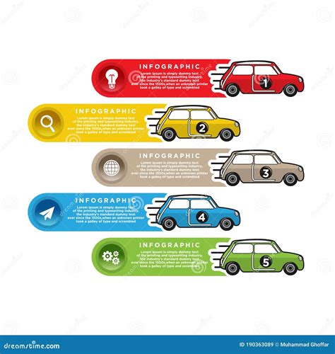 Race Car Infographicsvector Illustration Of Business Infographic Made