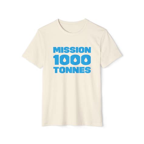 T Shirt Ambassadeur Cascades Mission 1000 Tonnes Prenez Part Au