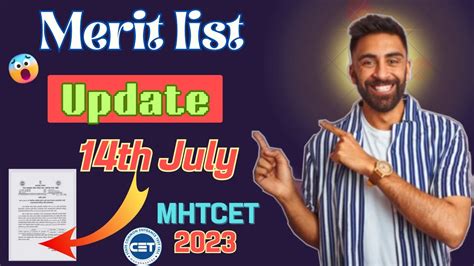 Provisional Merit List Mhtcet Merit List Update Points To