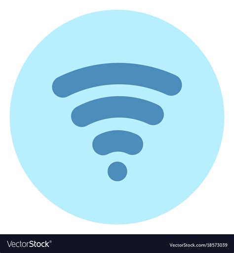 Wifi icon wireless internet connection on blue Vector Image