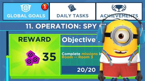 Minion Rush Old School Stuart Minion At Global Goals Mission Completed