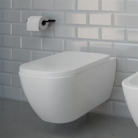 Evineo Ineo Square Wall Mounted Washdown Toilet With Toilet Seat