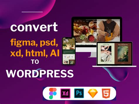 Convert WIX Figma HTML PSD XD AI To WordPress Website Upwork