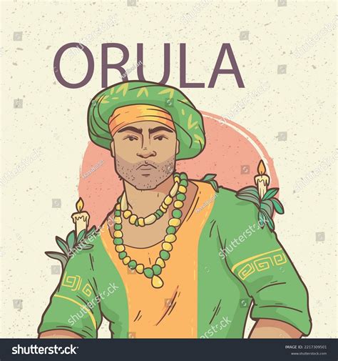 Hand Drawn Orishas Illustration Vector Stock Vector Royalty Free