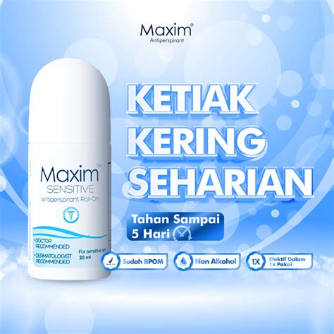 Maxim Antiperspirant Isi Ml Solusi Untuk Mengatasi Keringat