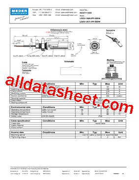 LS03 1A66 PP 500W Datasheet PDF Meder Electronic