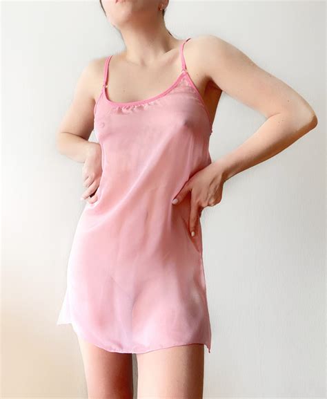 See Through Nightgown Sheer Night Dress Peignoir Babydoll Etsy