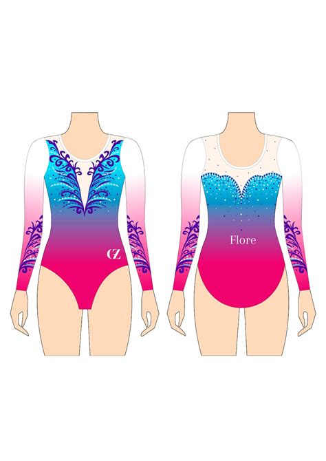 Flore Personalised Gymnastics Leotard Etsy