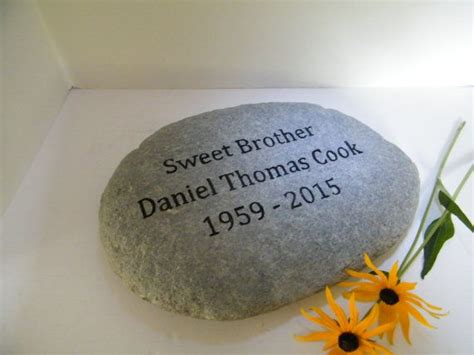 Memorial Stone Stone Marker By Rouxspecialties On Etsy Memorial