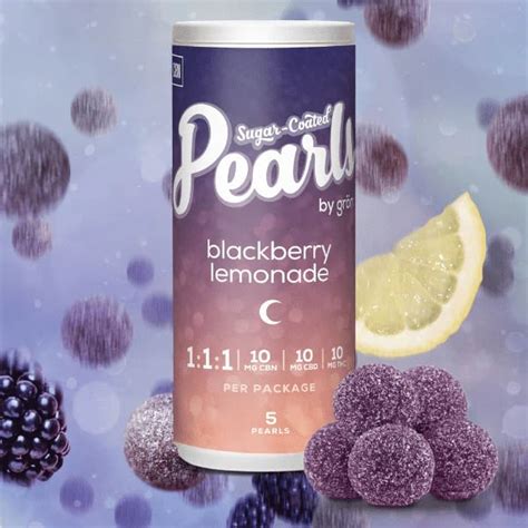 Blackberry Lemonade 1 1 1 Cbn Gummies Pearls • Wiid Boutique Inc