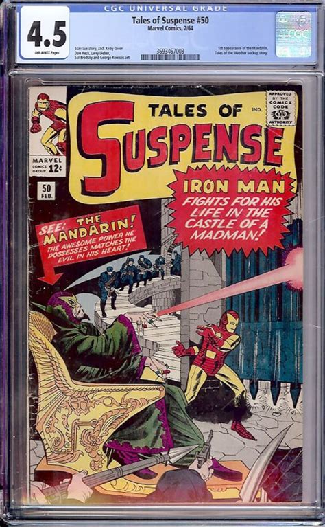 Tales Of Suspense 50 Marvel 1964 CGC 4 5 KEY Comic Books