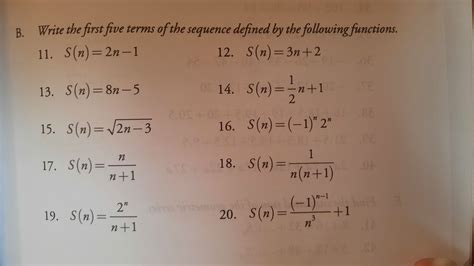 Solved Write The First Five Terms Of The Sequence Defined By The