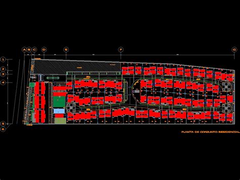 Conjunto Residencial En Autocad Descargar Cad Gratis Kb