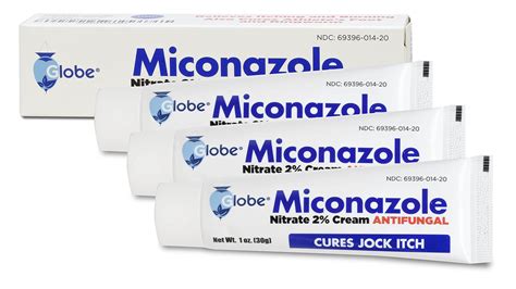 Buy Globe Miconazole Nitrate 2 Antifungal Cream Cures Most Athletes Foot Jock Itch Ringworm