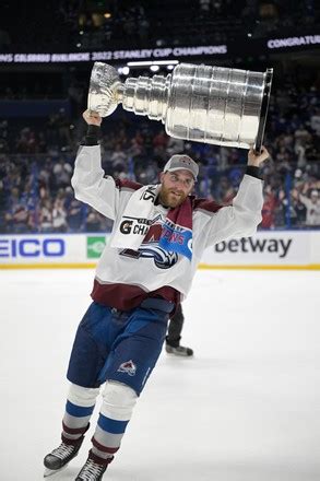 Colorado Avalanche Defenseman Devon Toews Lifts Editorial Stock Photo ...