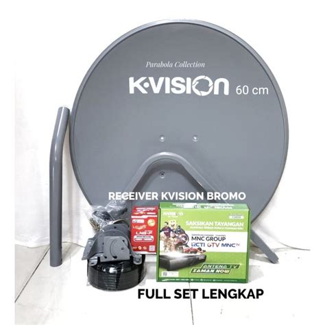 Jual Parabola Kvision Cm Full Set Pcs Receiver Kvision Bromo