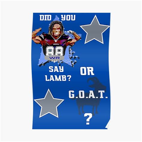 "Cee Dee Lamb Inspired Dallas Cowboys " Poster by CoachEkong | Redbubble