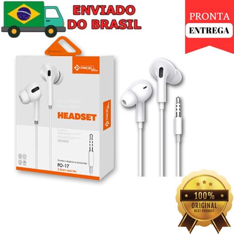 Fone De Ouvido Intra Auricular Original Pmcell Fo Shopee Brasil